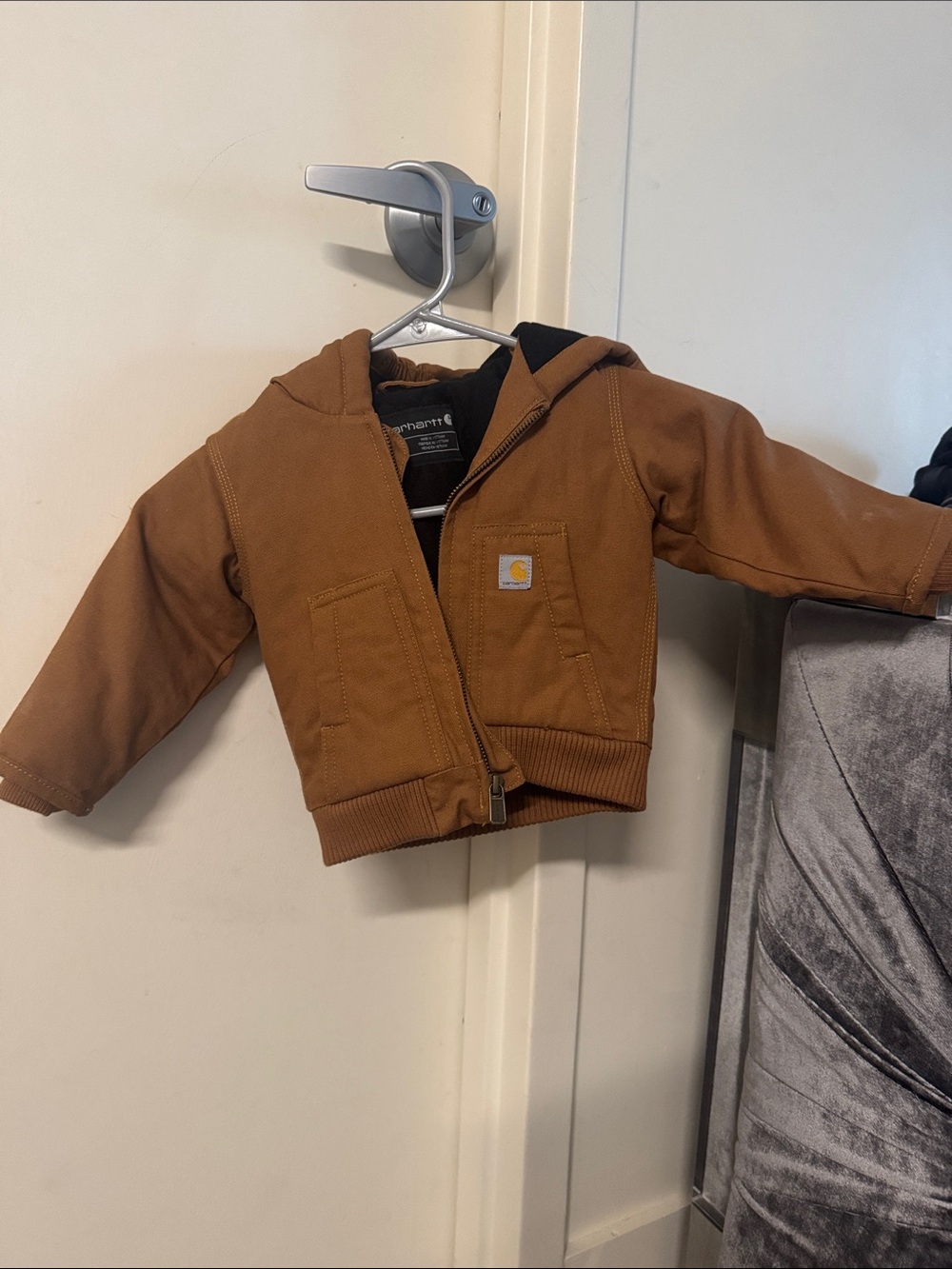 Carhartt Toddler Tan Hooded Work Jacket